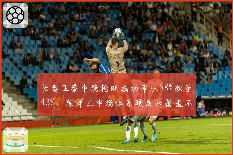 长春亚泰中场抢断成功率从58%跌至43%,陈洋三中场体系硬度和覆盖不足